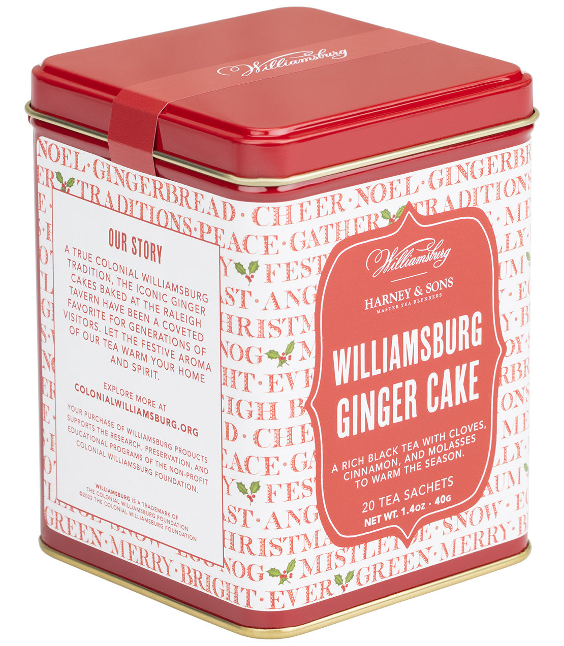 Williamsburg Ginger Cake, Tin of 20 Sachets from Harney & Sons Fine Teas