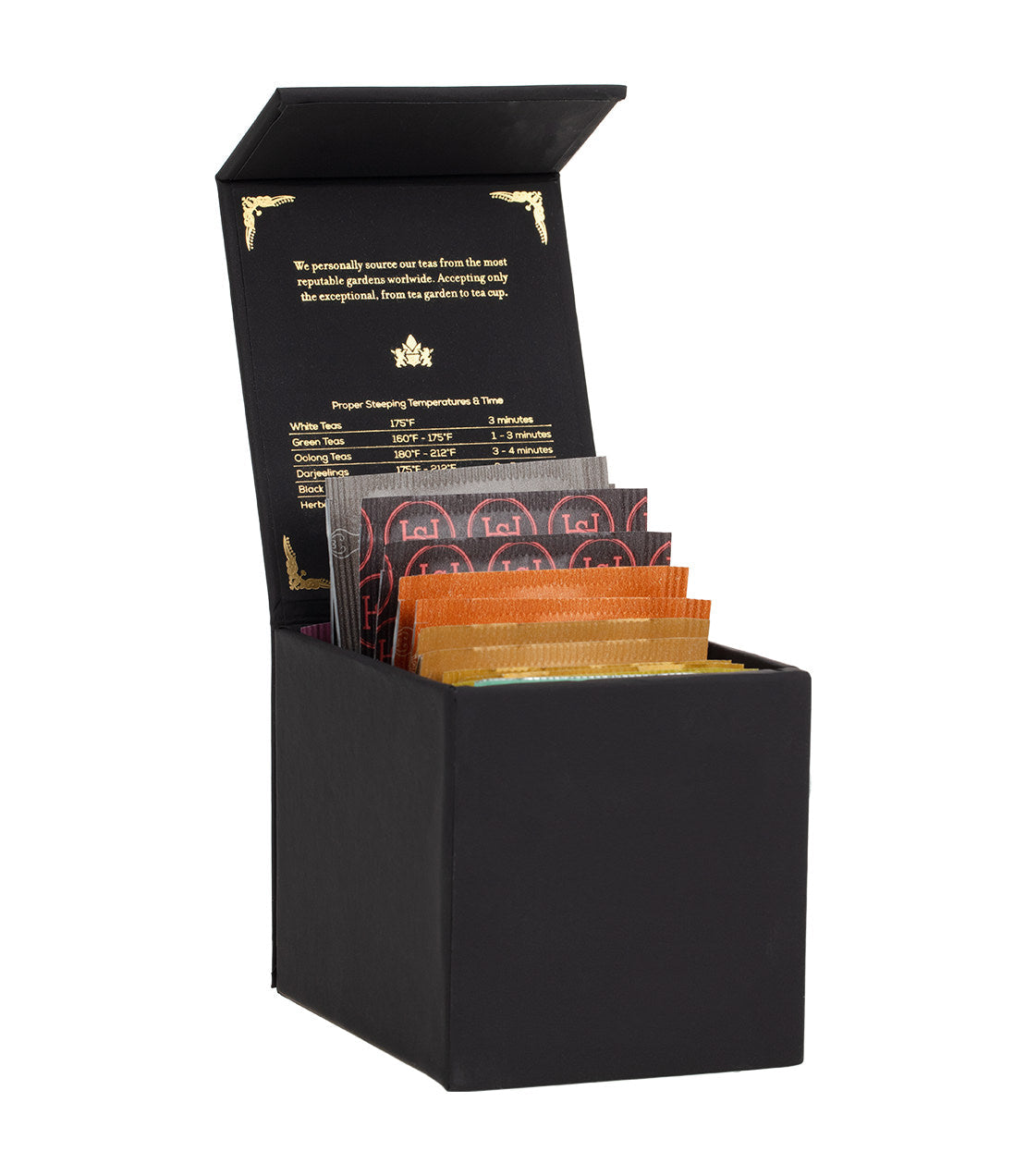 Harney Heritage – Herbal & Decaf Teabag Sampler Black Box from Harney & Sons Fine Teas