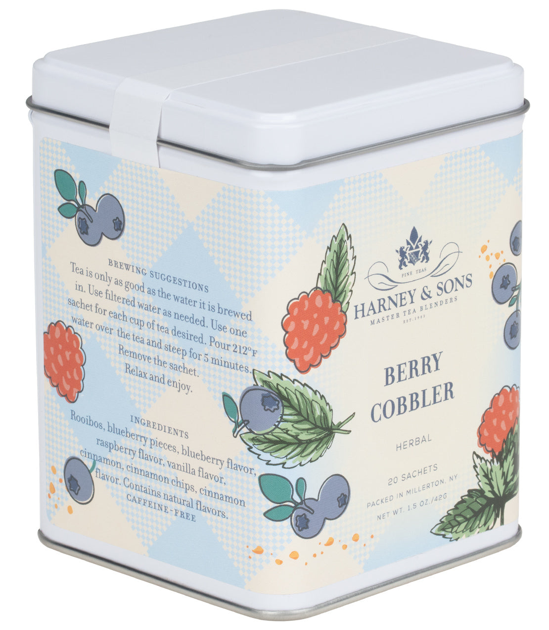 Berry Cobbler, Tin of 20 Sachets from Harney & Sons Fine Teas
