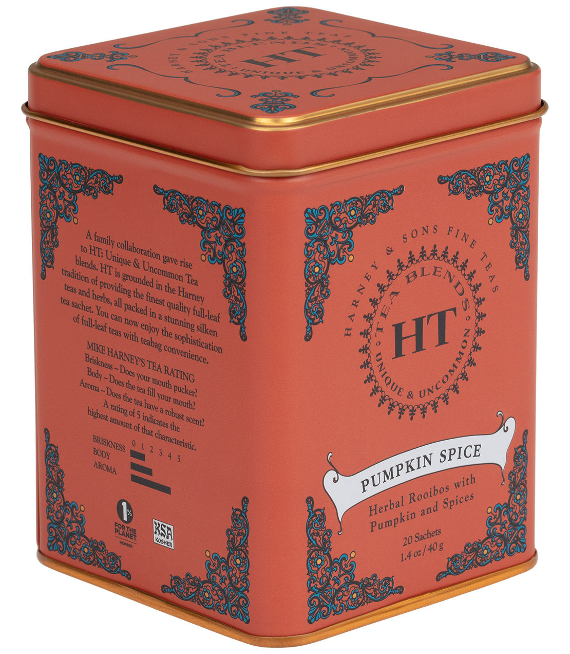 Pumpkin Spice, HT Tin of 20 Sachets from Harney & Sons Fine Teas