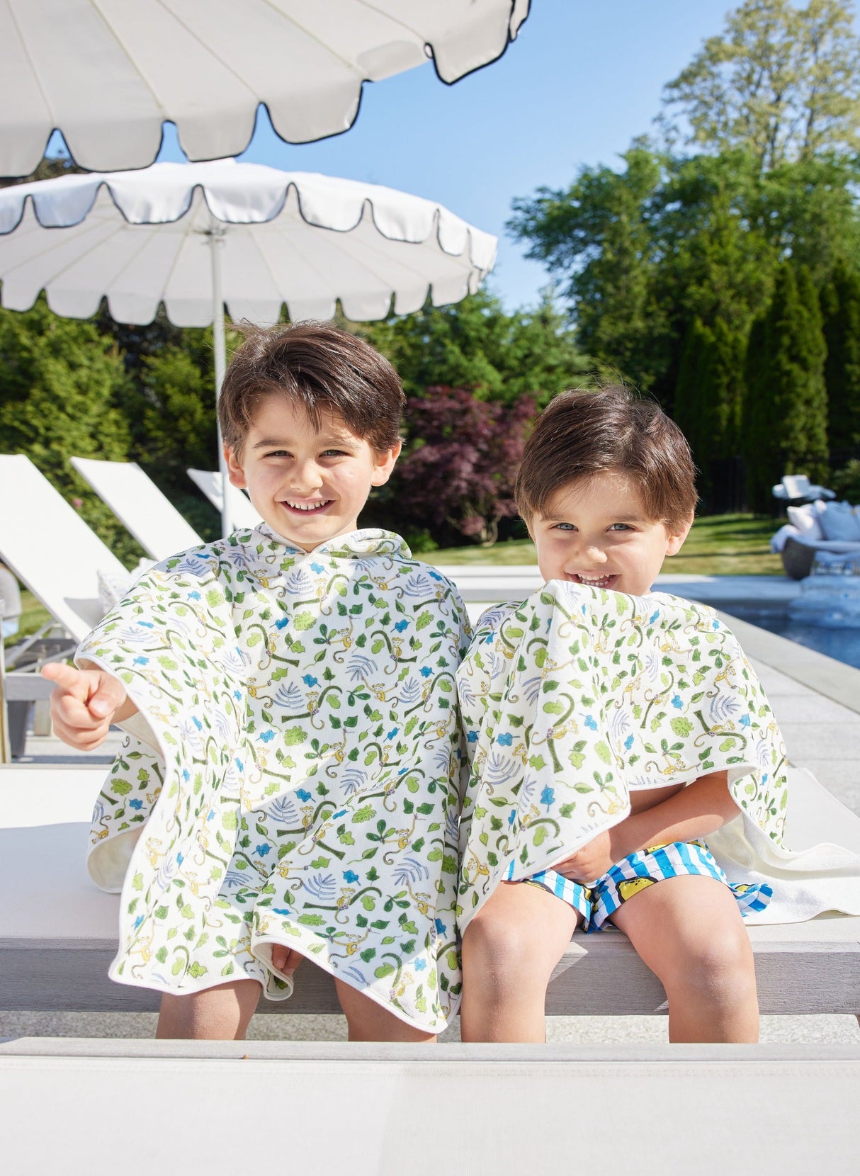 Happy Monkey Swim Poncho from Timo & Violet