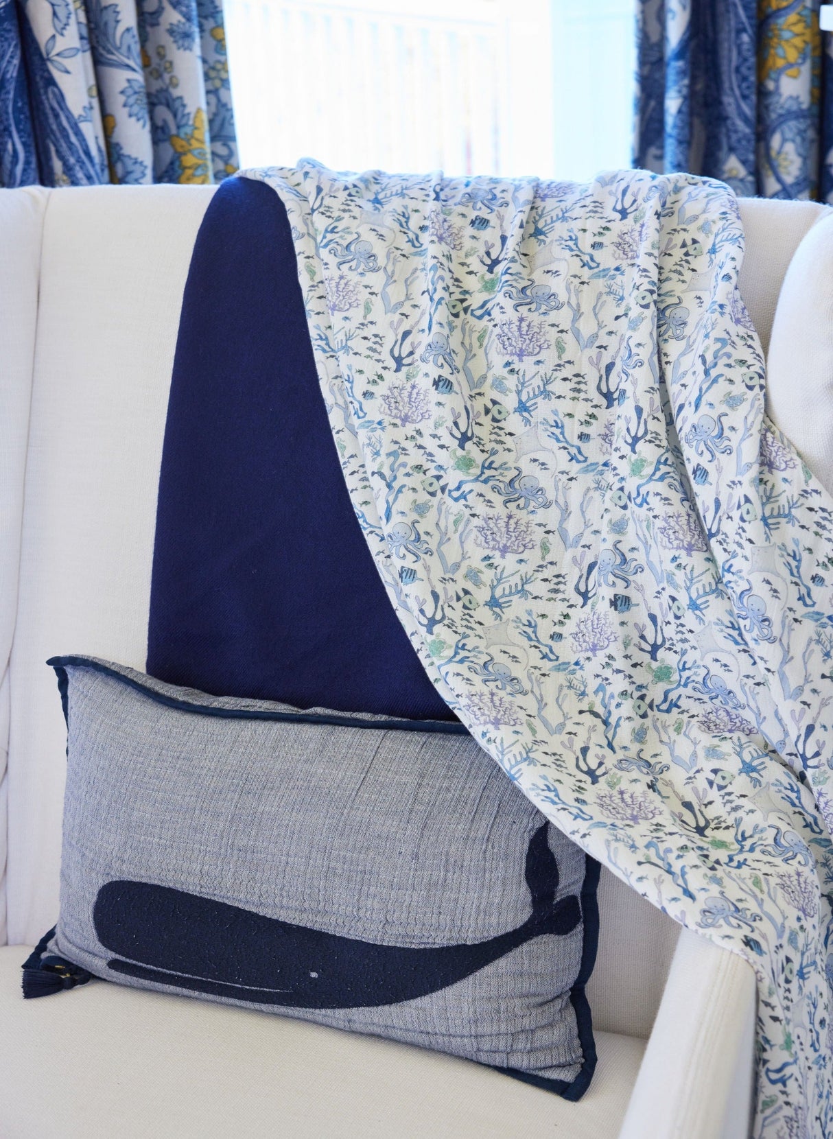Coral Reef Shawl Blanket from Timo & Violet