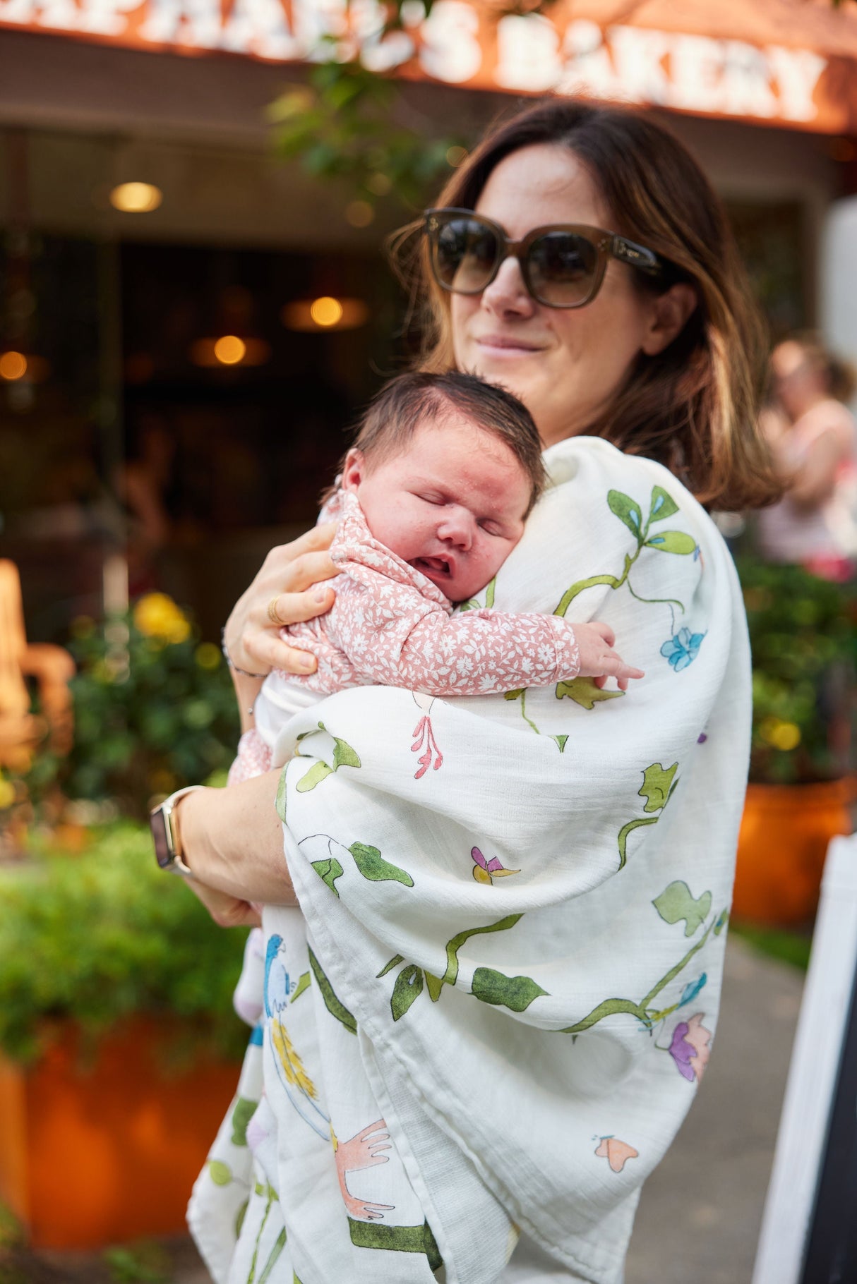 Tropical Chinoiserie Shawl Blanket from Timo & Violet