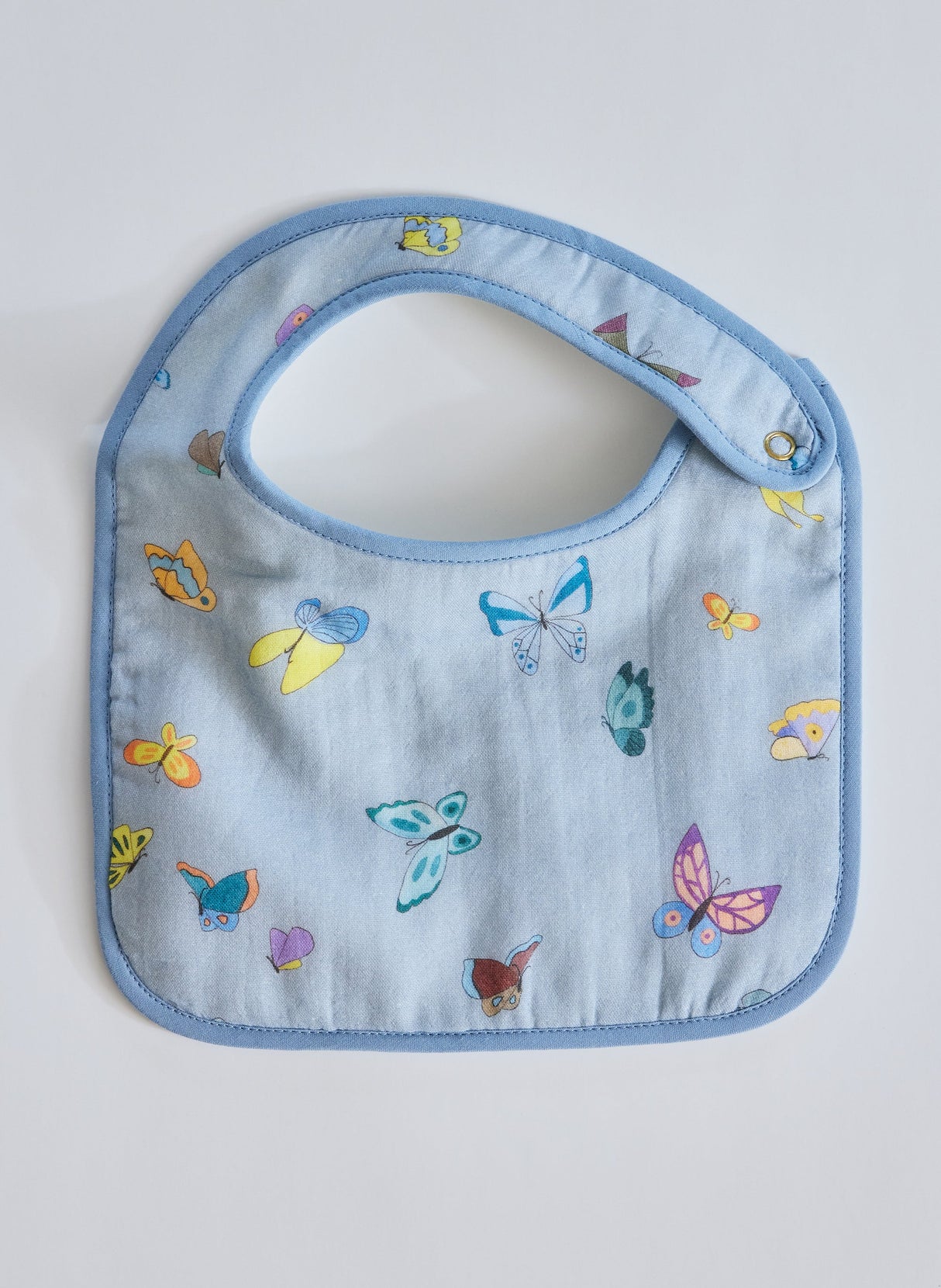 Blue Madame Butterfly Bib from Timo & Violet