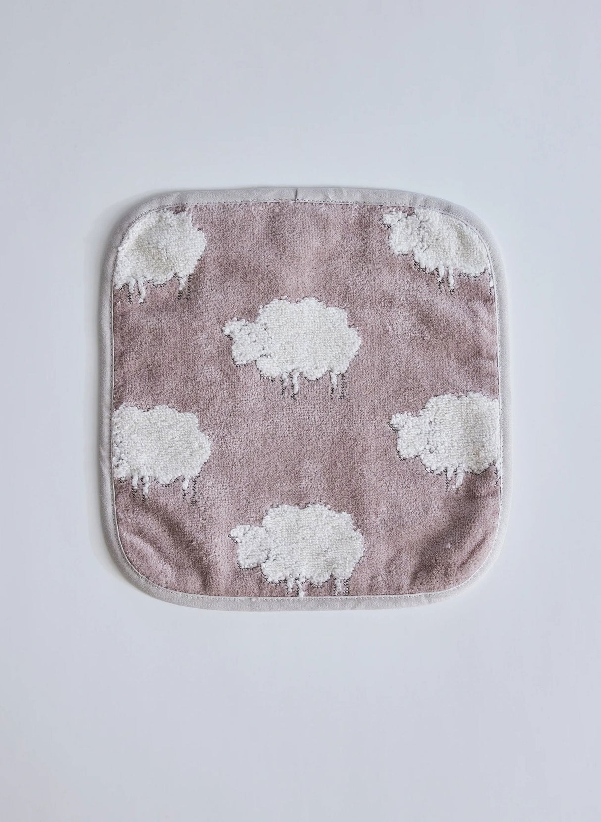 Sweet Sheep Jacquard Wash Cloth from Timo & Violet