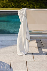 Sand Piped Hooded Bath Towel & Washcloth Set from Timo & Violet
