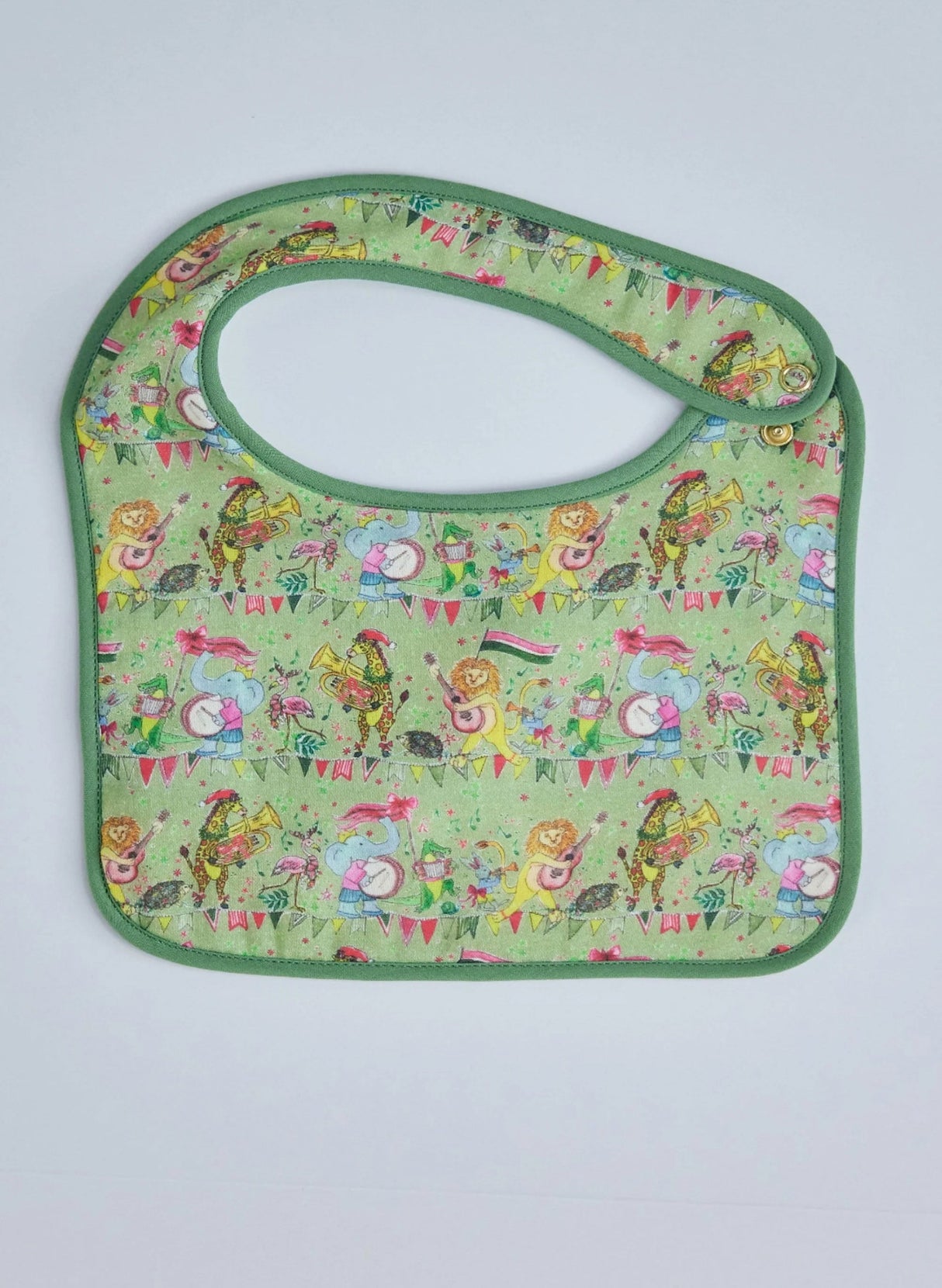 Jubilee Bib in Green from Timo & Violet