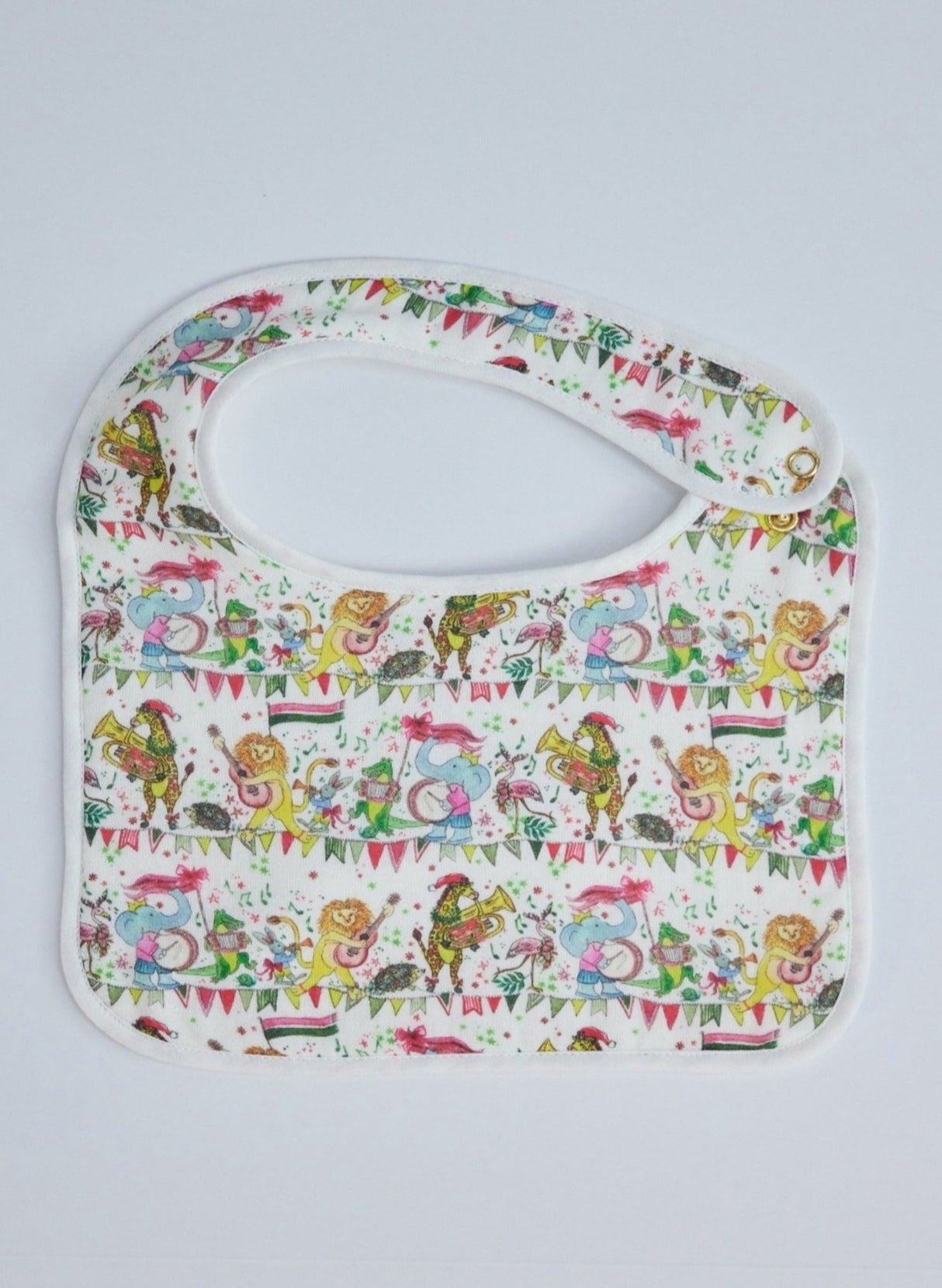 Musical Jubilee Bib in White from Timo & Violet
