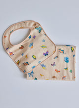 Blush Peach Madame Butterfly Burp Cloth from Timo & Violet