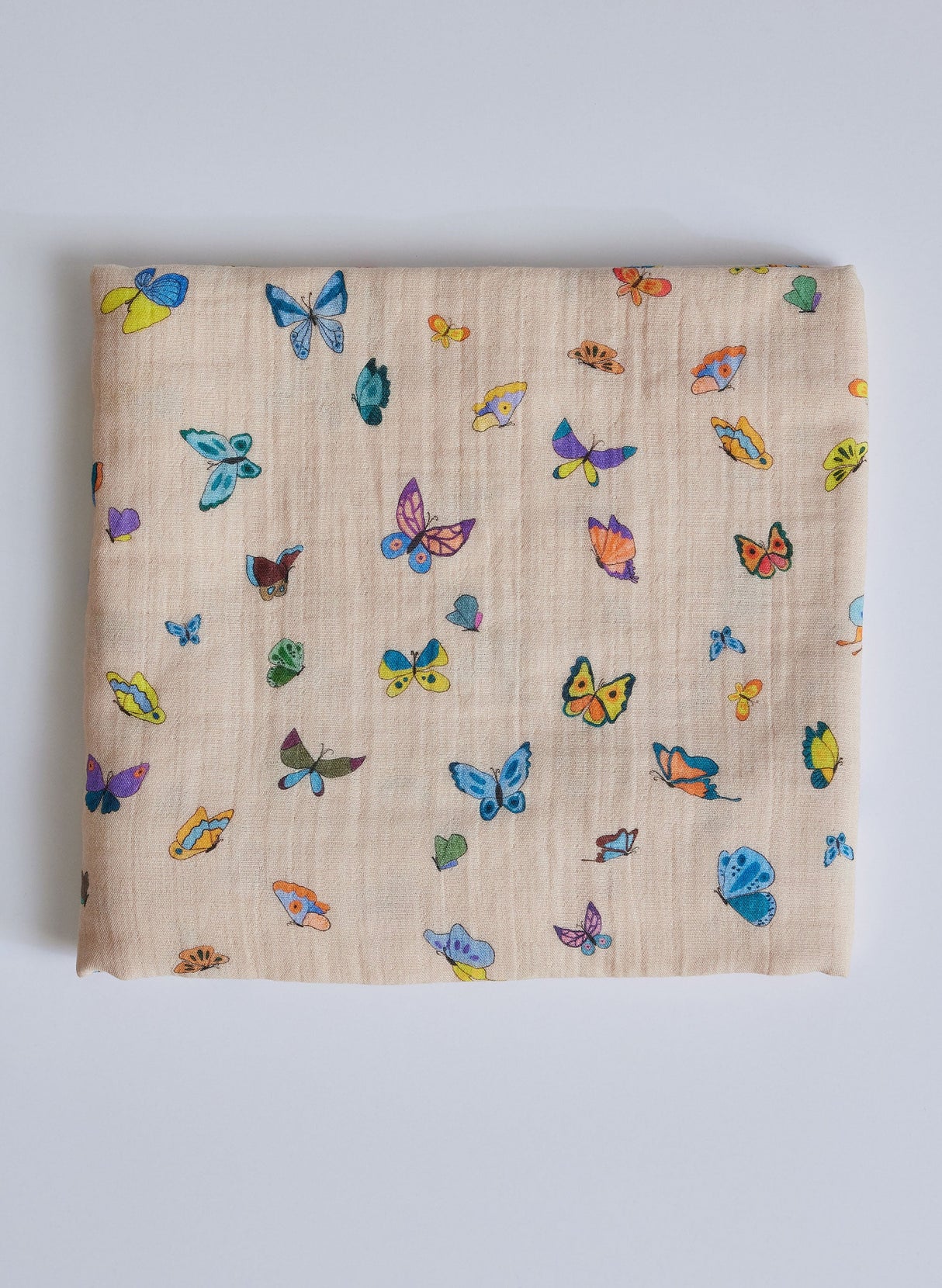 Blush Peach Madame Butterfly Shawl Blanket from Timo & Violet