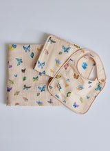 Blush Peach Madame Butterfly Shawl Blanket from Timo & Violet