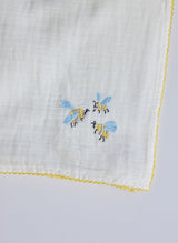 Bumblebee Embroidered Shawl Blanket from Timo & Violet