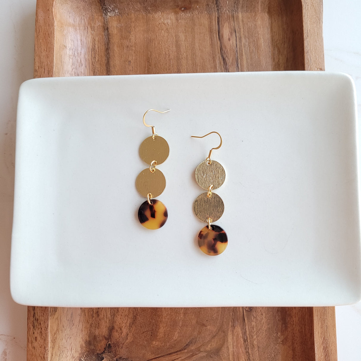 Evelyn Earrings - Tortoise from Spiffy & Splendid