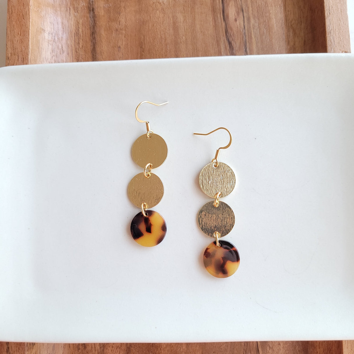 Evelyn Earrings - Tortoise from Spiffy & Splendid