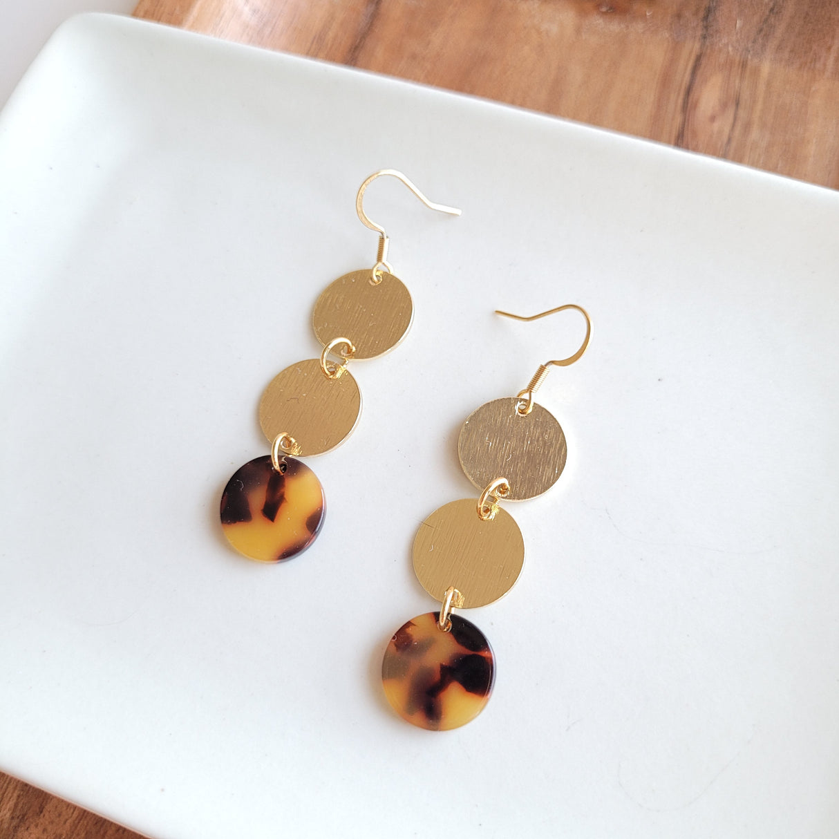 Evelyn Earrings - Tortoise from Spiffy & Splendid
