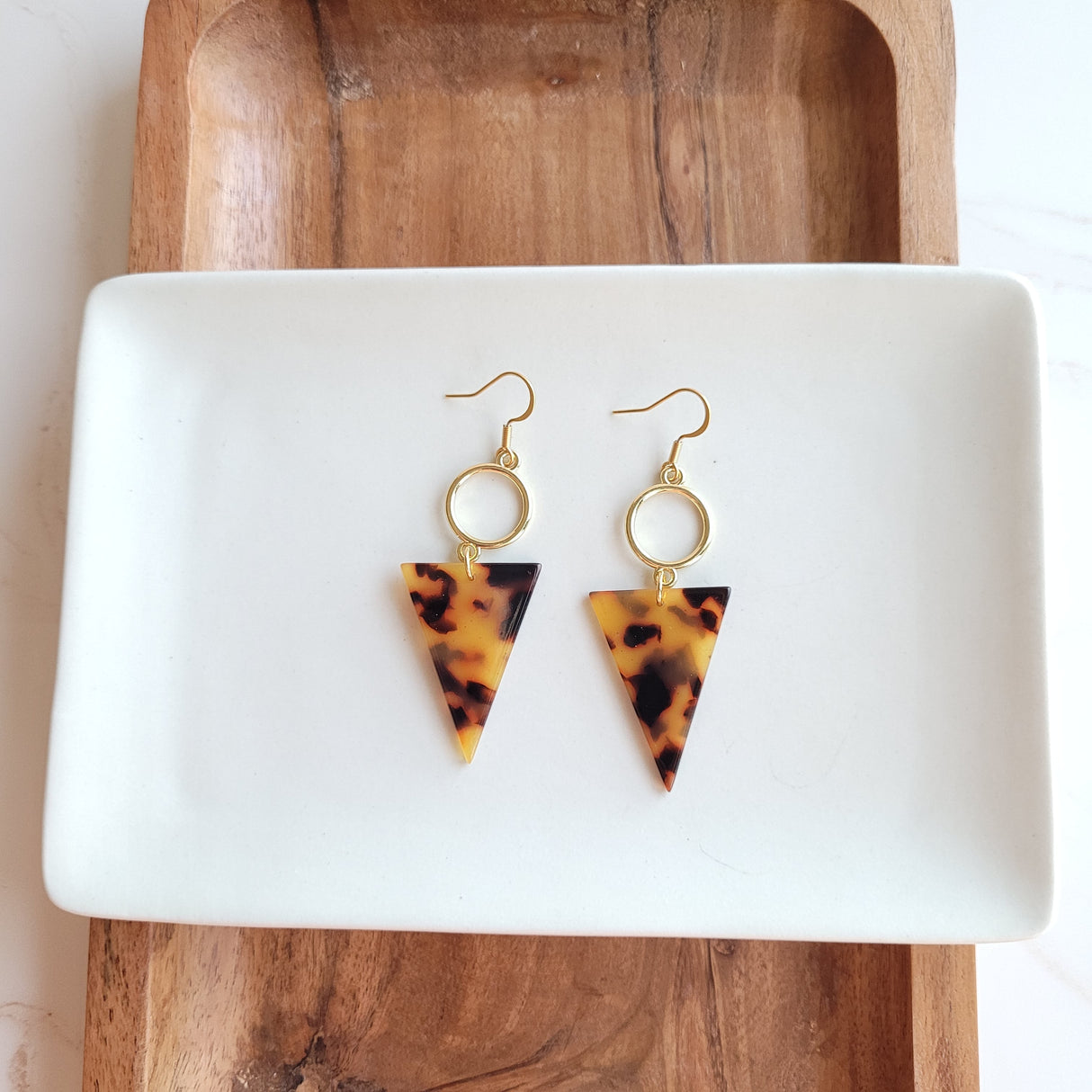Olivia Earrings - Tortoise from Spiffy & Splendid