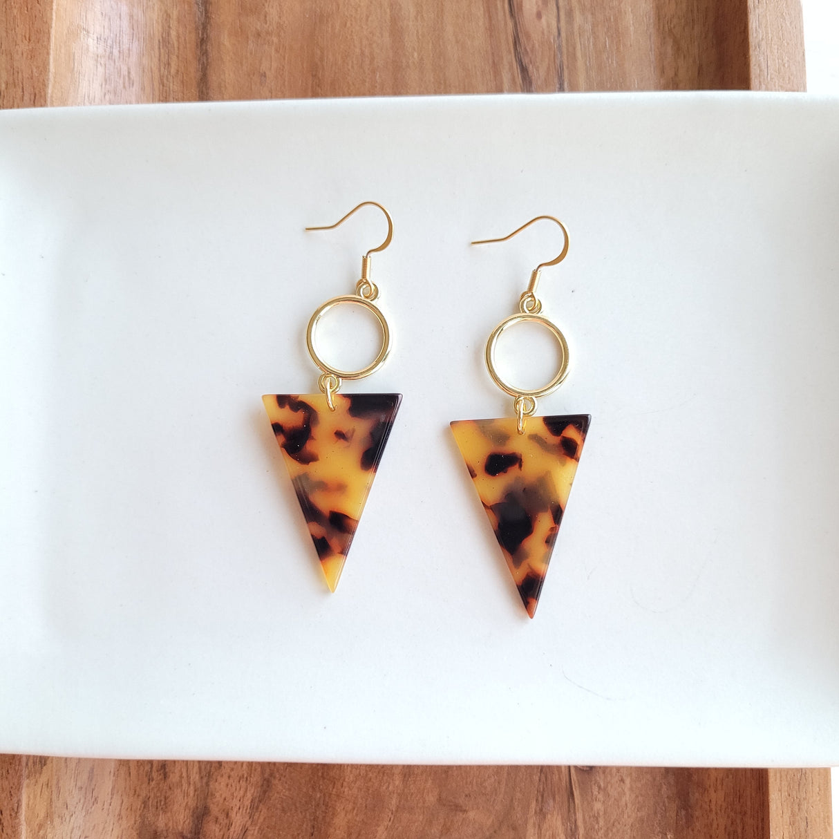 Olivia Earrings - Tortoise from Spiffy & Splendid