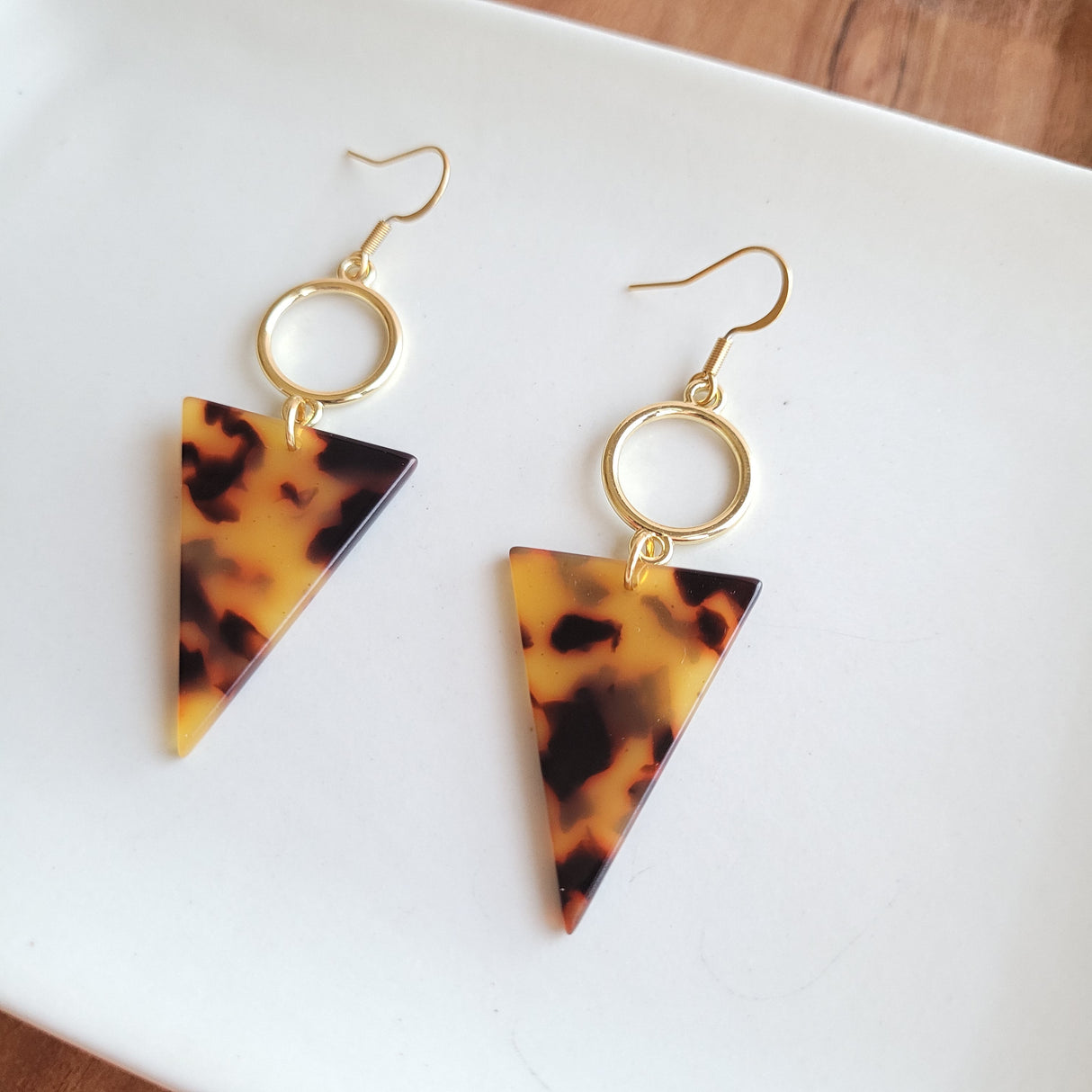 Olivia Earrings - Tortoise from Spiffy & Splendid