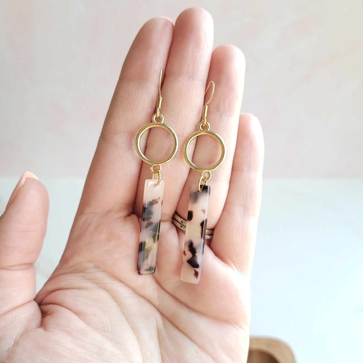 Isabella Earrings - Blonde Tortoise from Spiffy & Splendid