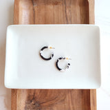 Cam Mini Hoops - Black & White from Spiffy & Splendid