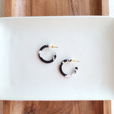 Cam Mini Hoops - Black & White from Spiffy & Splendid