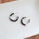 Cam Mini Hoops - Black & White from Spiffy & Splendid