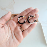 Cam Mini Hoops - Black & White from Spiffy & Splendid