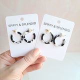 Cam Mini Hoops - Black & White from Spiffy & Splendid