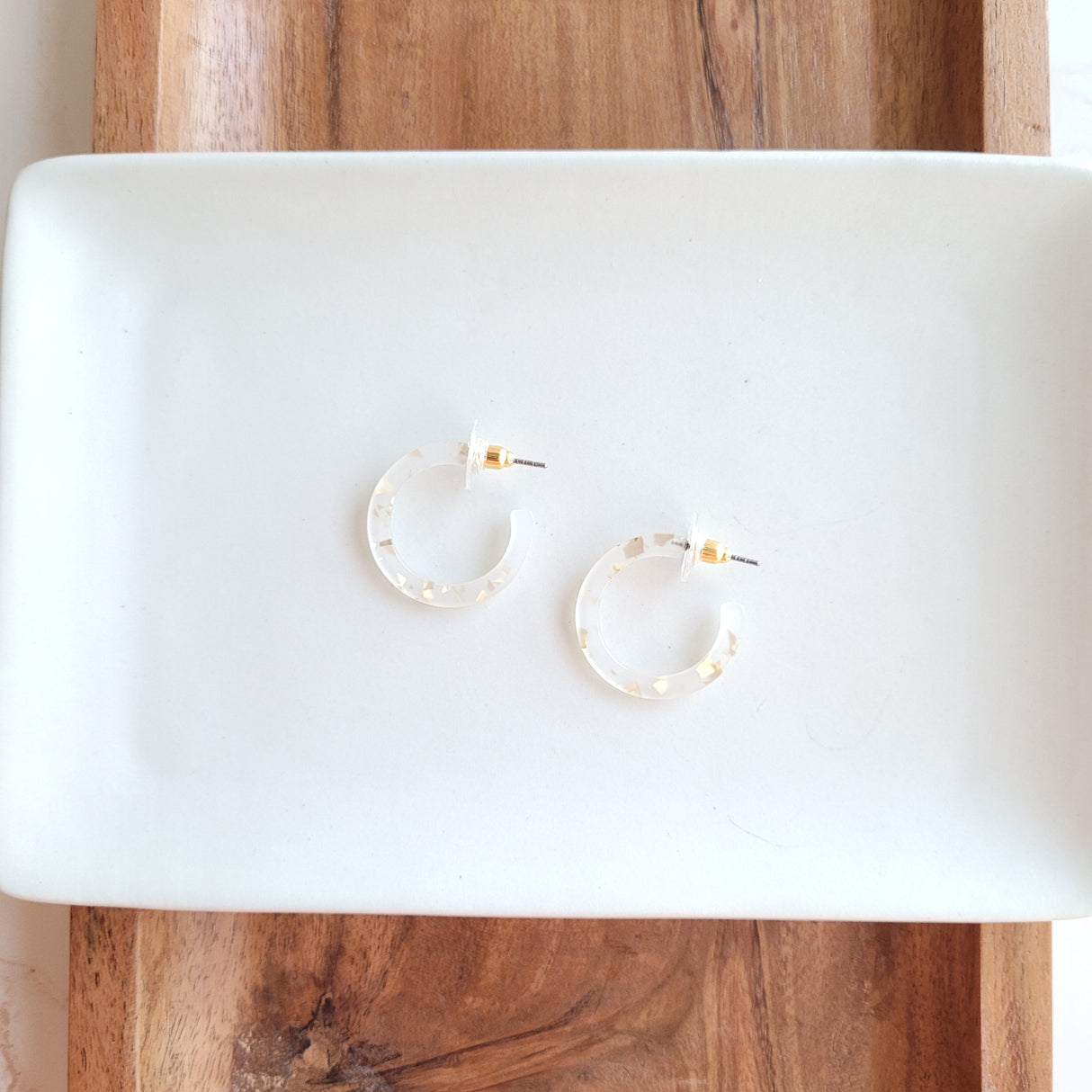 Cam Mini Hoops - Gold Flake from Spiffy & Splendid