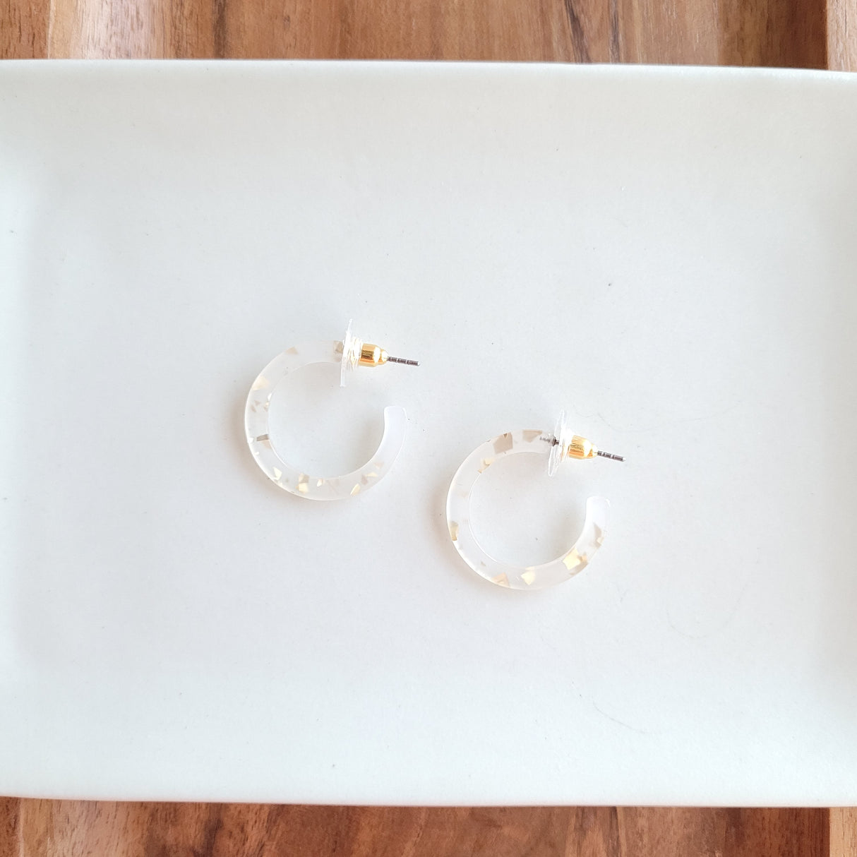 Cam Mini Hoops - Gold Flake from Spiffy & Splendid