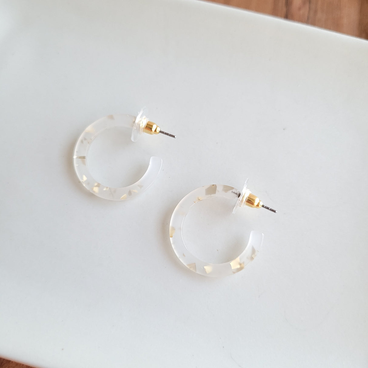 Cam Mini Hoops - Gold Flake from Spiffy & Splendid