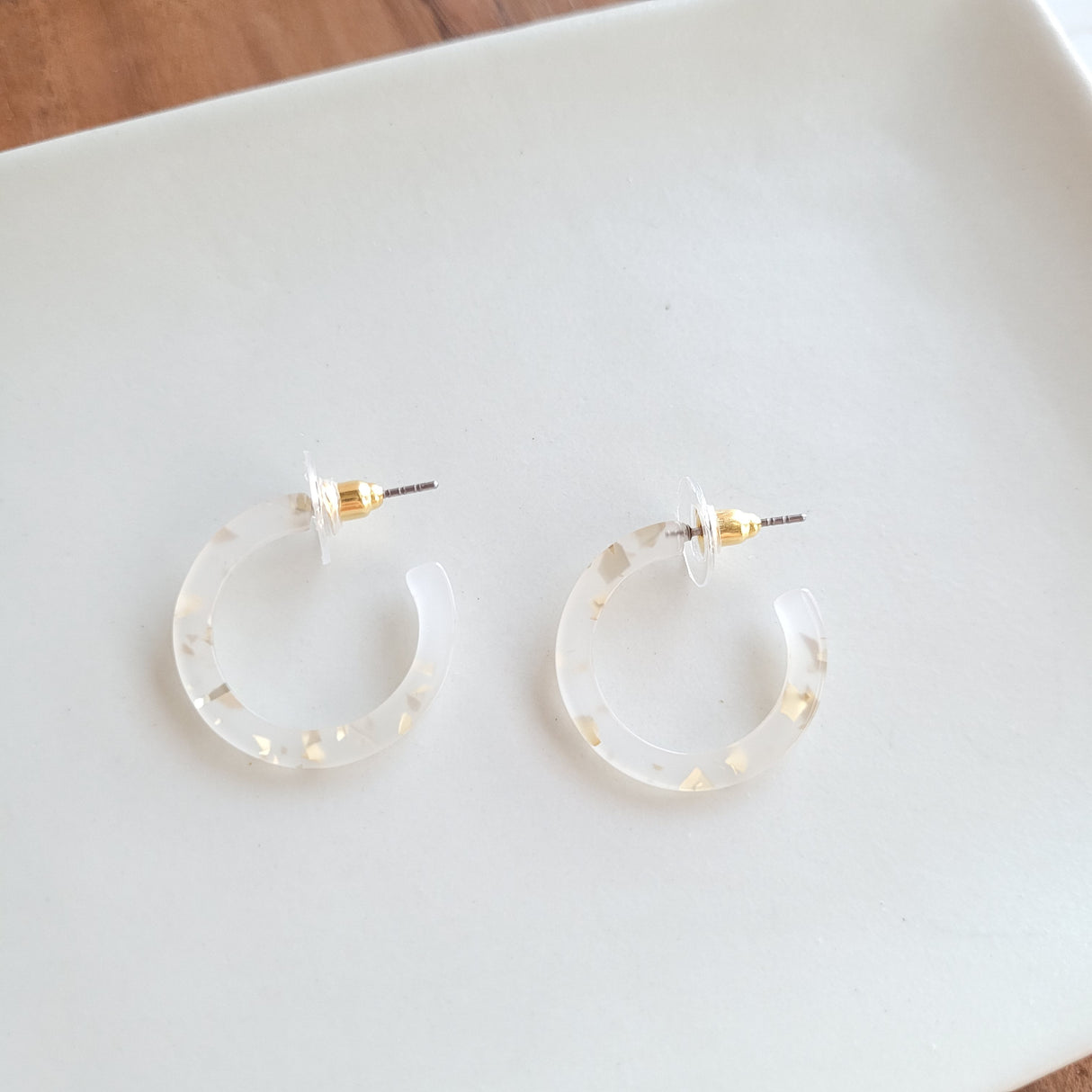 Cam Mini Hoops - Gold Flake from Spiffy & Splendid