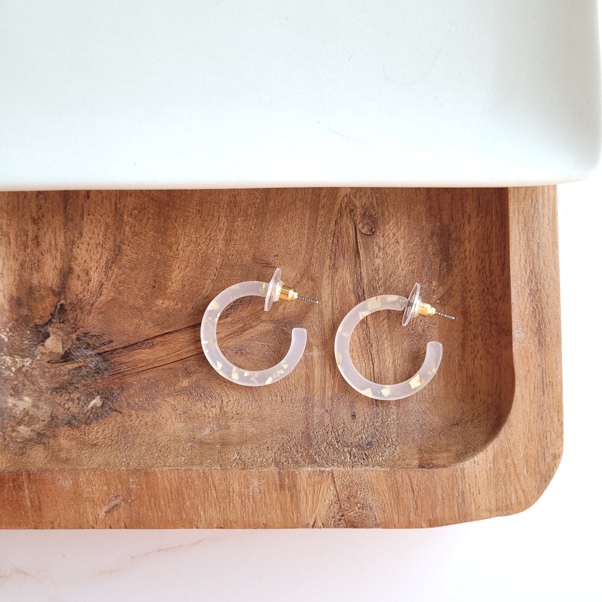 Cam Mini Hoops - Gold Flake from Spiffy & Splendid