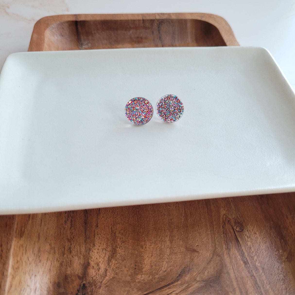 Sophie Studs - Rainbow Glitter from Spiffy & Splendid