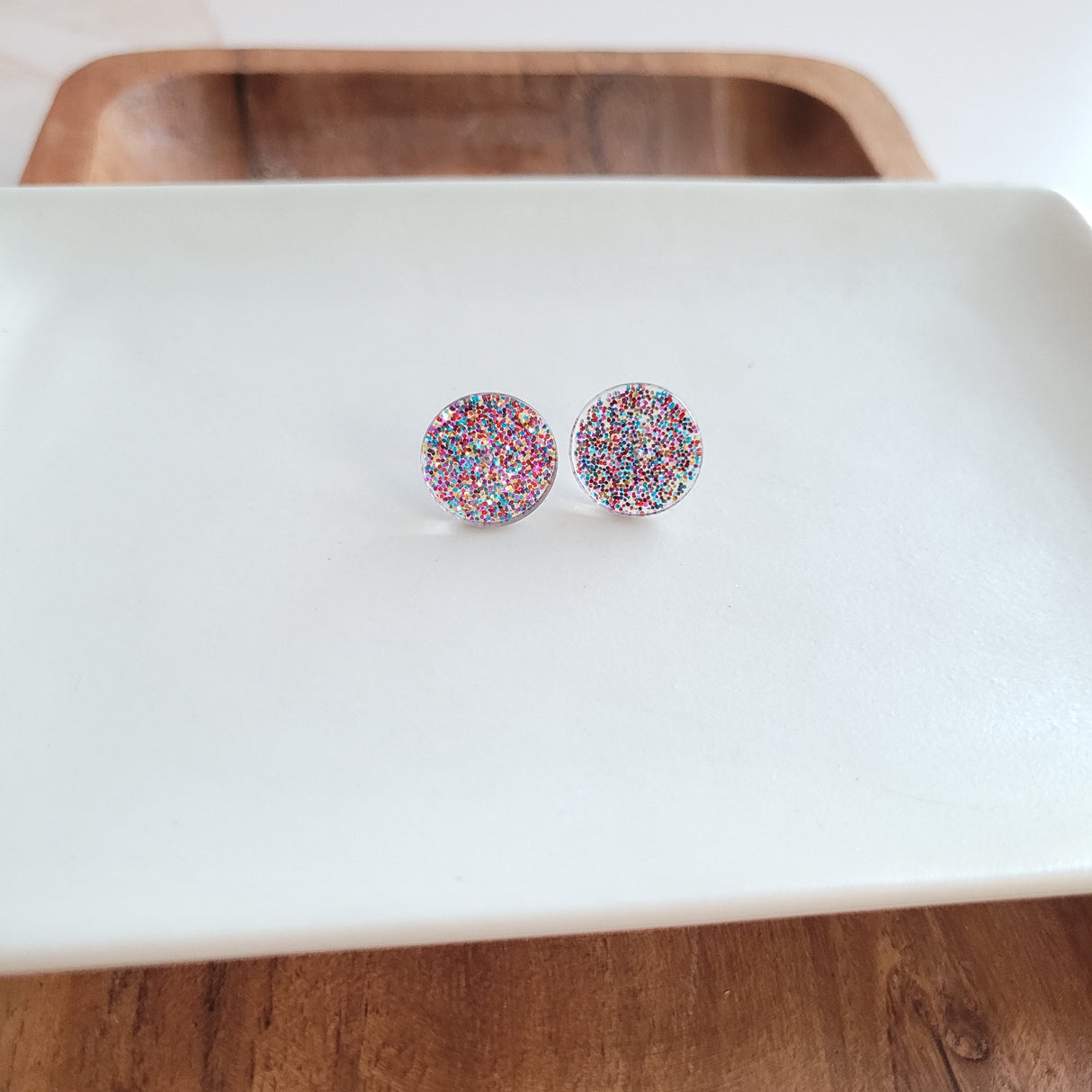 Sophie Studs - Rainbow Glitter from Spiffy & Splendid