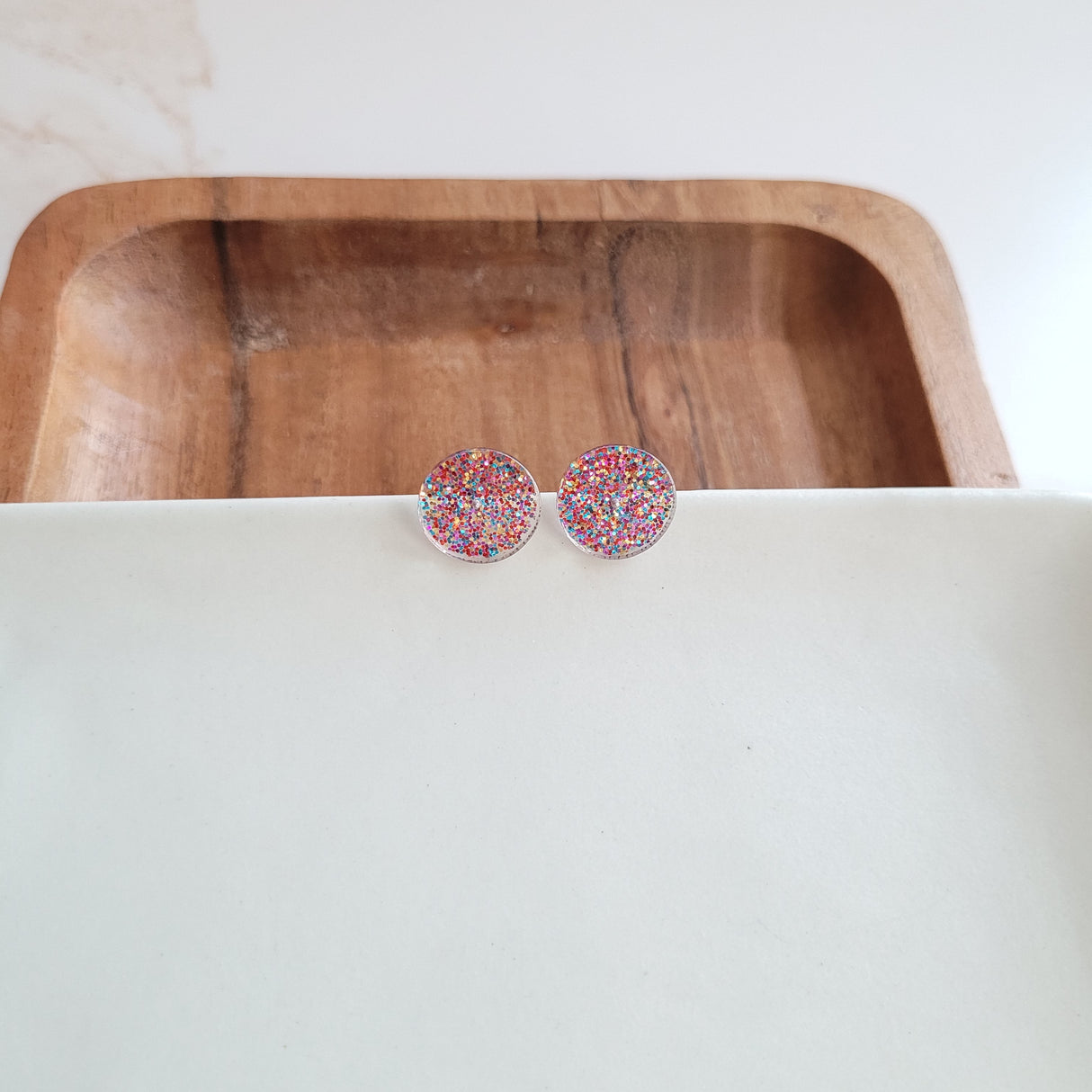 Sophie Studs - Rainbow Glitter from Spiffy & Splendid