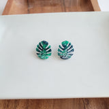 Monstera Leaf Studs from Spiffy & Splendid