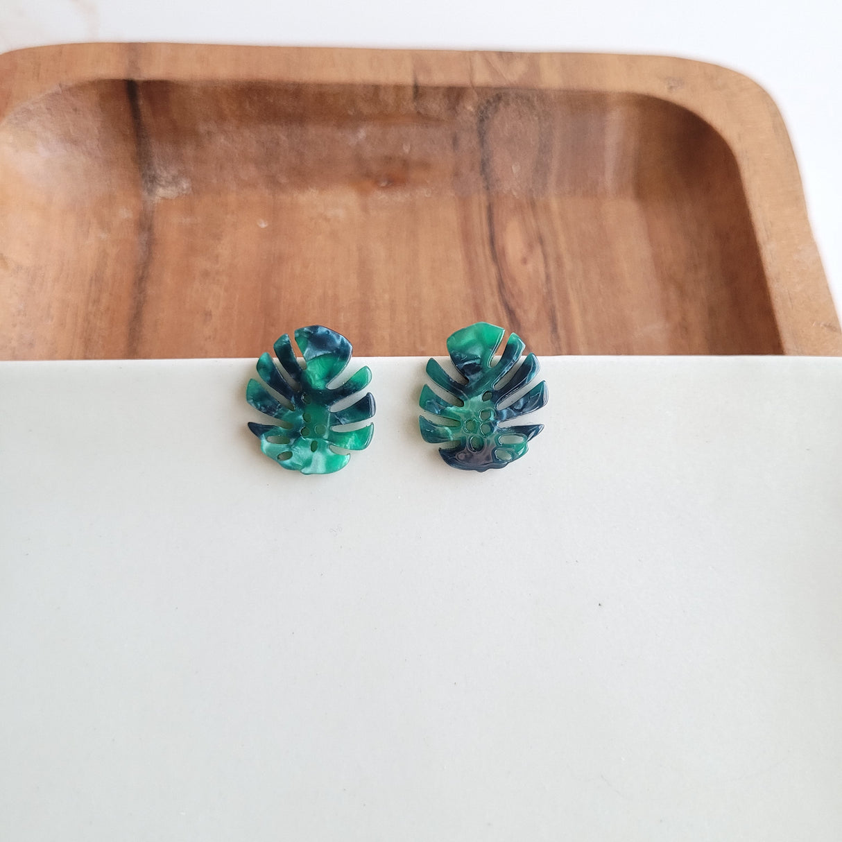 Monstera Leaf Studs from Spiffy & Splendid