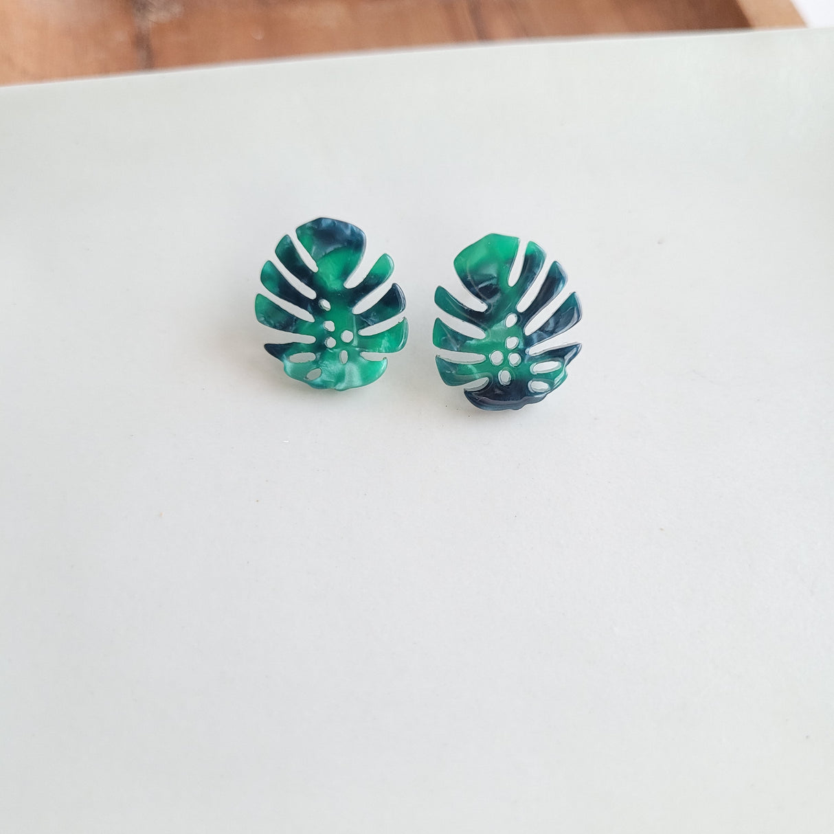 Monstera Leaf Studs from Spiffy & Splendid