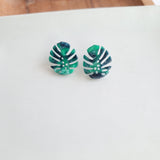 Monstera Leaf Studs from Spiffy & Splendid