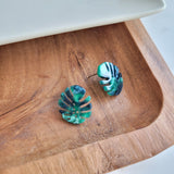 Monstera Leaf Studs from Spiffy & Splendid