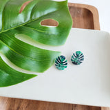 Monstera Leaf Studs from Spiffy & Splendid