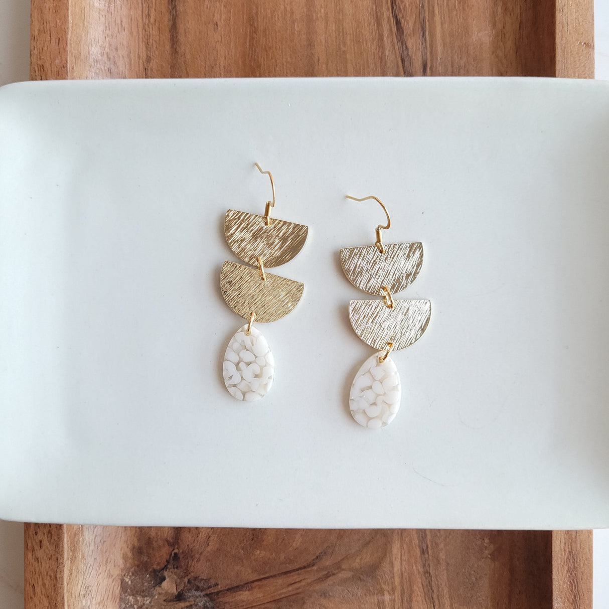 Aria Earrings - Pebble from Spiffy & Splendid