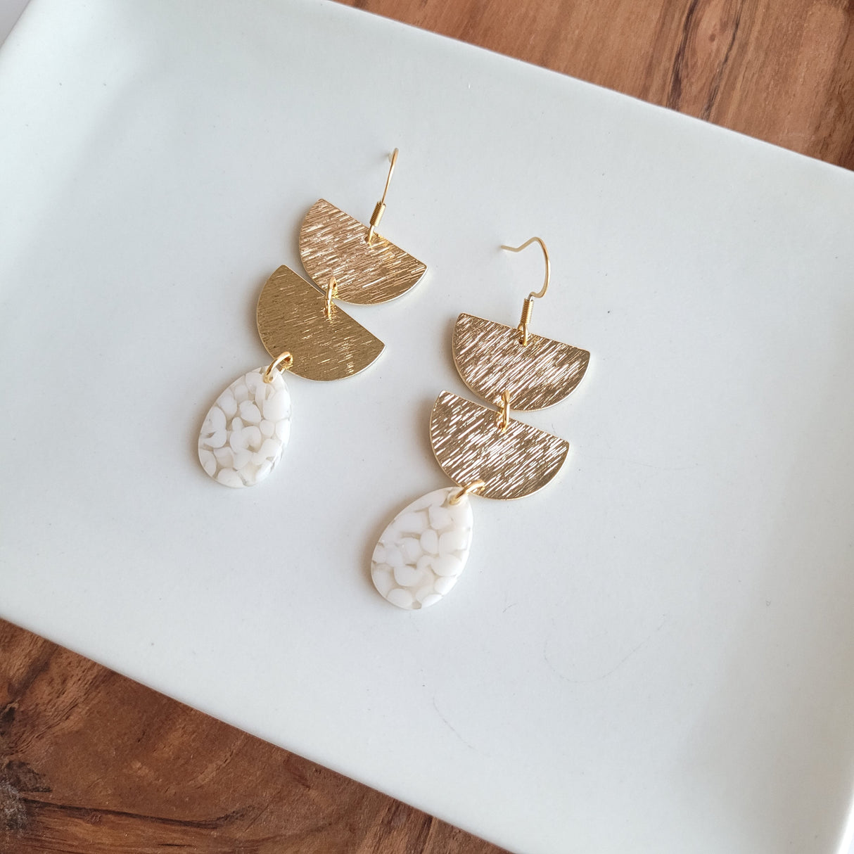 Aria Earrings - Pebble from Spiffy & Splendid