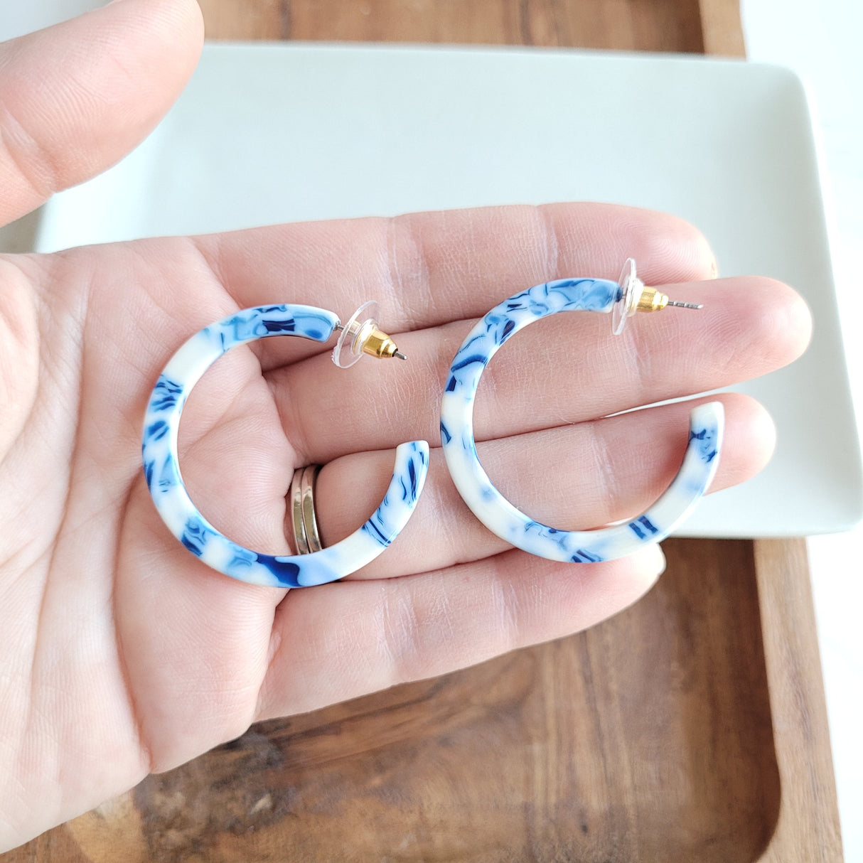 Camy Hoops - Greek Goddess Blue from Spiffy & Splendid