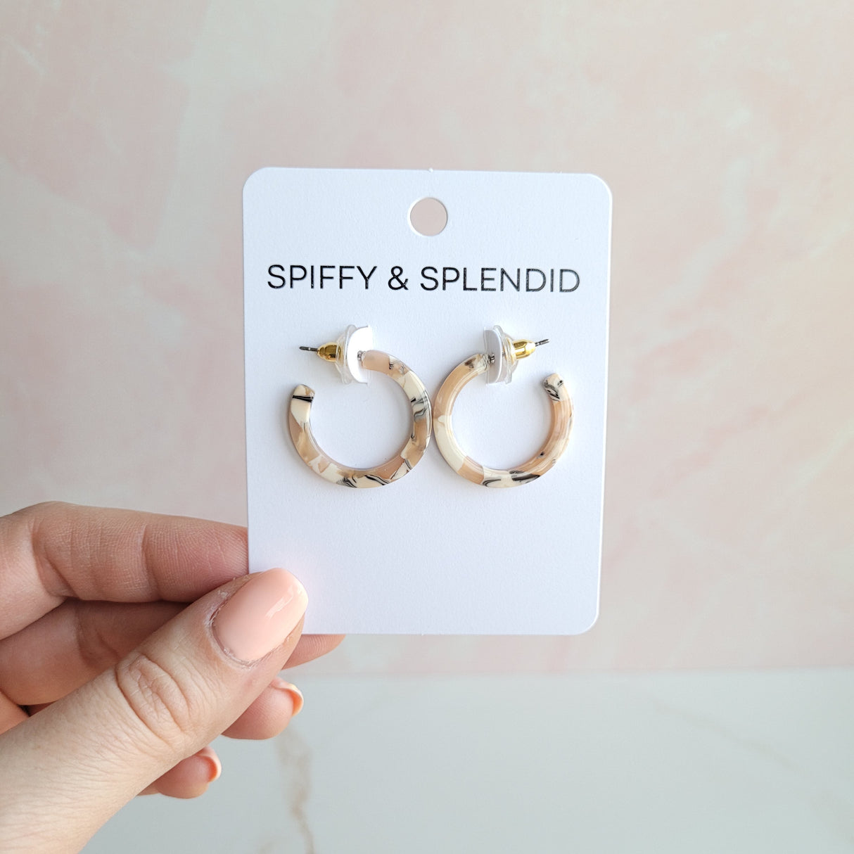 Cam Mini Hoops - Sandstone from Spiffy & Splendid