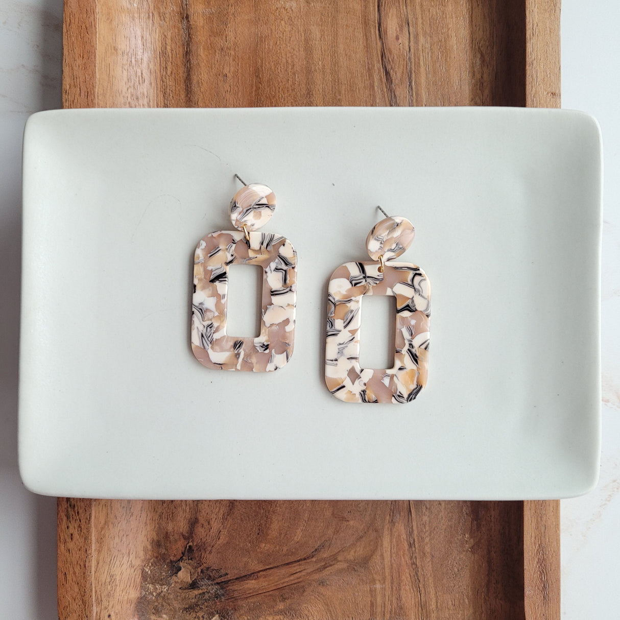 Margot Earrings - Sandstone from Spiffy & Splendid