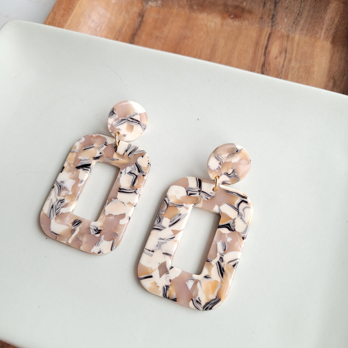 Margot Earrings - Sandstone from Spiffy & Splendid