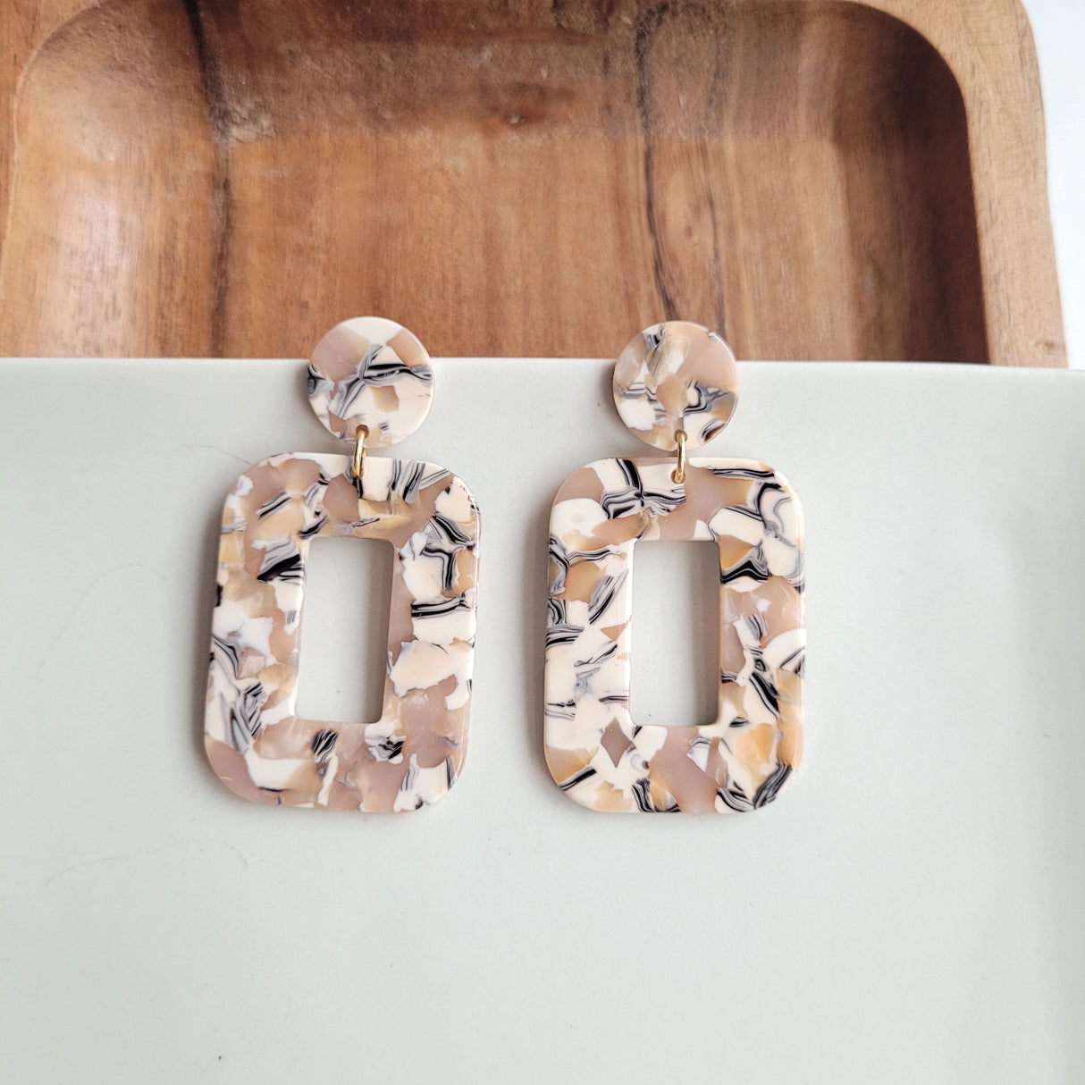 Margot Earrings - Sandstone from Spiffy & Splendid