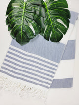 Beach/Bath Turkish Towel Easy carry Quick Dry - Navy from EBRU Home